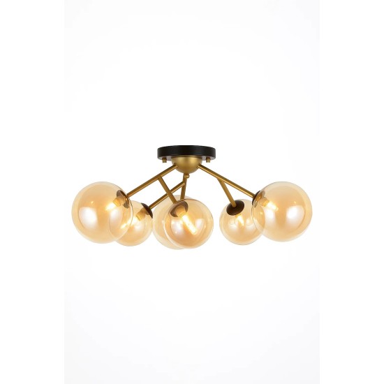 Φωτιστικό μελί γυαλί Ν.216