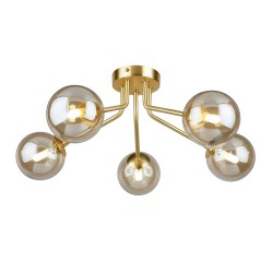 Φωτιστικό γυαλί οροφής smoke N.217