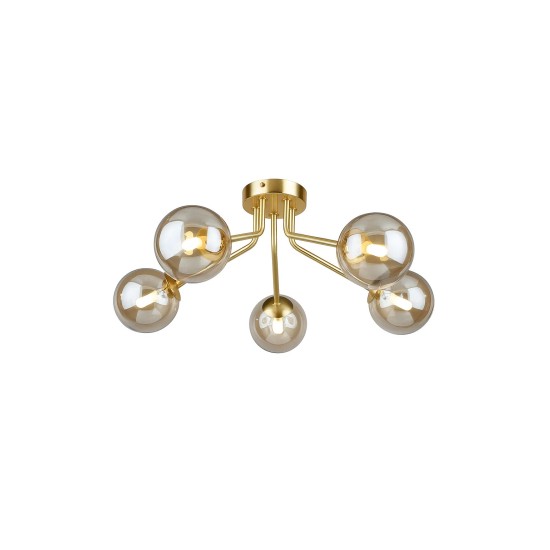 Φωτιστικό γυαλί οροφής smoke N.217