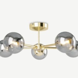 Φωτιστικό γυαλί οροφής smoke N.218