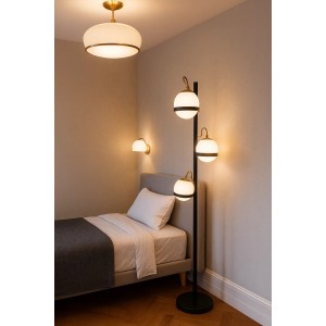 Φωτιστικό δαπέδου N.1005 με οπαλίνα