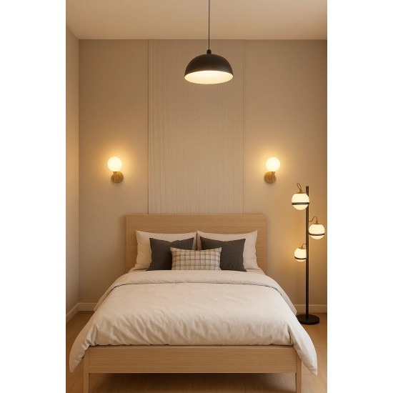 Φωτιστικό δαπέδου N.1005 με οπαλίνα Φωτιστικό δαπέδου N.1005 με οπαλίνα