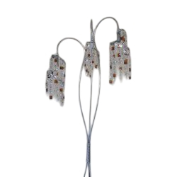 Φωτιστικό δαπέδου Ν.1009 με κρύσταλλα.