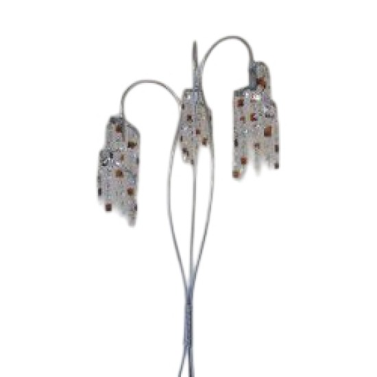 Φωτιστικό δαπέδου Ν.1009 με κρύσταλλα.