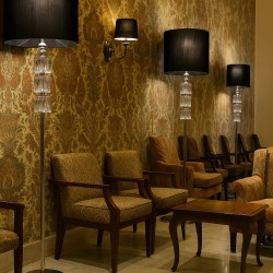 Φωτιστικό Δαπέδου Ν.1013 με οργαντίνα. Φωτιστικό Δαπέδου Ν.1013 με οργαντίνα.