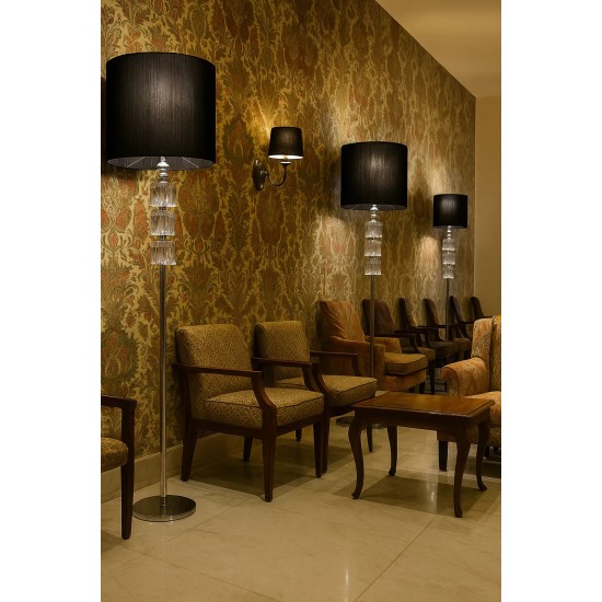 Φωτιστικό Δαπέδου Ν.1013 με οργαντίνα. Φωτιστικό Δαπέδου Ν.1013 με οργαντίνα.