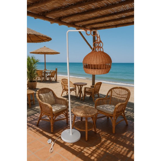 Φωτιστικό Δαπέδου με Καπέλο Ραπλάν BDF1036 Φωτιστικό Δαπέδου με Καπέλο Ραπλάν BDF1036