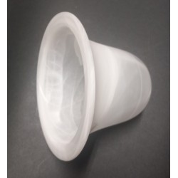 Γυαλί φωτιστικού Ν.507 Ε.14 Αλάβαστρο Λευκό