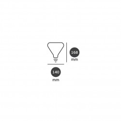 Λάμπα Led, E27, 3W, 2200Κ, 50lm, Dimmable, διακοσμητική, Filament, σκούρο γκρι