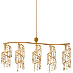 Κρυστάλλινο Φωτιστικό  κρεμαστό  ράγα  N.20 Leonidas