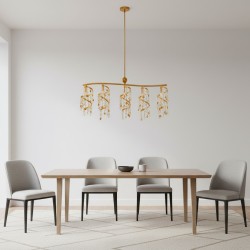 Κρυστάλλινο Φωτιστικό κρεμαστό ράγα N.20 Leonidas Κρυστάλλινο Φωτιστικό κρεμαστό ράγα N.20 Leonidas