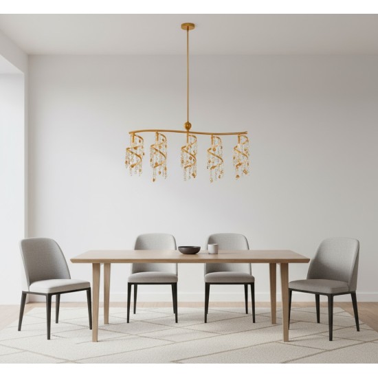 Κρυστάλλινο Φωτιστικό  κρεμαστό  ράγα  N.20 Leonidas