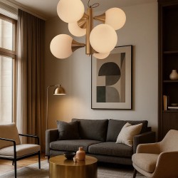 Κρεμαστό φωτιστικό  με οπαλίνα. N.73 Nepal