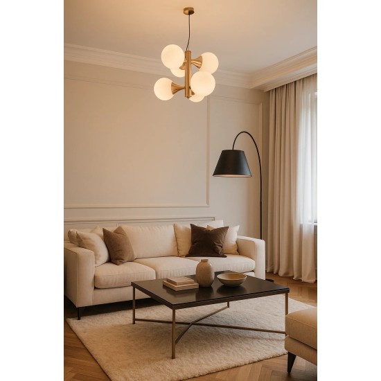 Κρεμαστό φωτιστικό  με οπαλίνα. N.73 Nepal