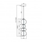 LED ΚΡΕΜΑΣΤΟ ΦΩΤΙΣΤΙΚΟ 36W ML0863