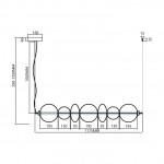 LED ΚΡΕΜΑΣΤΟ ΦΩΤΙΣΤΙΚΟ ΡΑΓΑ 40W ML0864