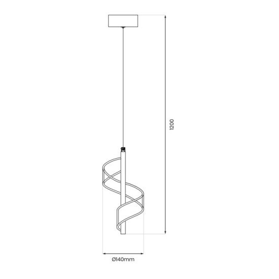 ΚΡΕΜΑΣΤΟ ΜΟΝΟΦΩΤΟ  LED LARGO 10W