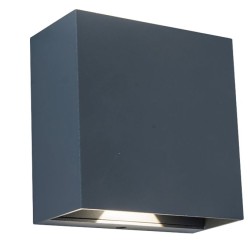 LED Απλίκα Εξωτερικού Χώρου GEMINI BEAMS Up & Down 7.5W 4000K IP54 Σκούρο Γκρι