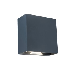 LED Απλίκα Εξωτερικού Χώρου GEMINI BEAMS Up & Down 7.5W 4000K IP54 Σκούρο Γκρι
