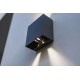 LED Απλίκα Εξωτερικού Χώρου GEMINI BEAMS Up & Down 7.5W 4000K IP54 Σκούρο Γκρι