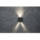 LED Απλίκα Εξωτερικού Χώρου GEMINI BEAMS Up & Down 7.5W 4000K IP54 Σκούρο Γκρι