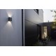 LED Απλίκα Εξωτερικού Χώρου GEMINI BEAMS Up & Down 7.5W 4000K IP54 Σκούρο Γκρι