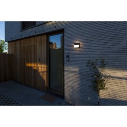 LED Απλίκα Εξωτερικού Χώρου DOMINO 17W 3000K IP65 Σκούρο Γκρι