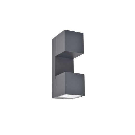 LED Απλίκα Εξωτερικού Χώρου FARI 10W 3000K IP54 Σκούρο Γκρι