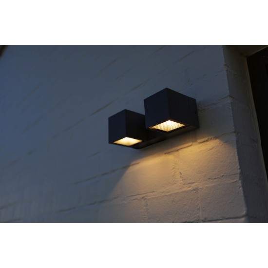 LED Απλίκα Εξωτερικού Χώρου FARI 10W 3000K IP54 Σκούρο Γκρι