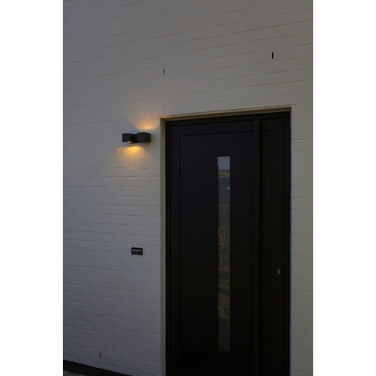 LED Απλίκα Εξωτερικού Χώρου FARI 10W 3000K IP54 Σκούρο Γκρι