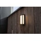 LED Απλίκα Εξωτερικού Χώρου QUBO 15W 3000K IP54 Σκούρο Γκρι