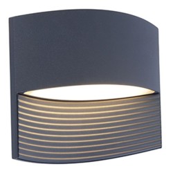 LED Απλίκα Εξωτερικού Χώρου LOTUS Up & Down 8.5W 3000K IP54 Σκούρο Γκρι