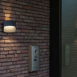 LED Απλίκα Εξωτερικού Χώρου LOTUS Up & Down 8.5W 3000K IP54 Σκούρο Γκρι