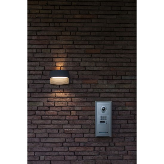 LED Απλίκα Εξωτερικού Χώρου LOTUS Up & Down 8.5W 3000K IP54 Σκούρο Γκρι