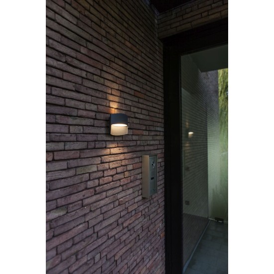 LED Απλίκα Εξωτερικού Χώρου LOTUS Up & Down 8.5W 3000K IP54 Σκούρο Γκρι