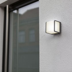 LED Απλίκα Εξωτερικού Χώρου DOBLO 14.5W 3000K IP54 Σκούρο Γκρι