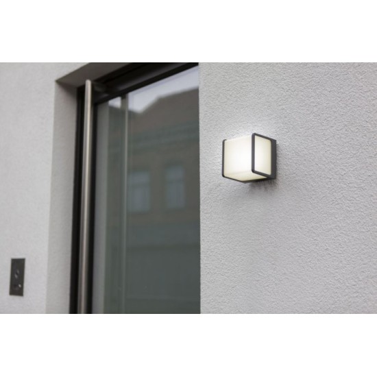 LED Απλίκα Εξωτερικού Χώρου DOBLO 14.5W 3000K IP54 Σκούρο Γκρι