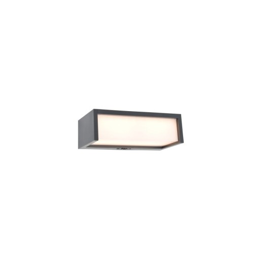 Ηλιακή LED Απλίκα Τοίχου TELIS με Αισθητήρα PIR 11W 3000K IP54 Σκούρο Γκρι