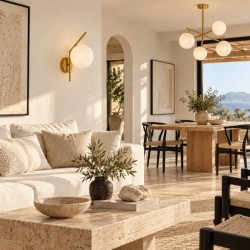 Aπλίκα Μοντέρνα Χρυσό Ματ με Οπαλίνα BDA2044
