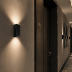 Απλίκα Τοίχου Industrial N.2080 IP65 Ανθρακί Up Down Απλίκα Τοίχου Industrial N.2080 IP65 Ανθρακί Up Down