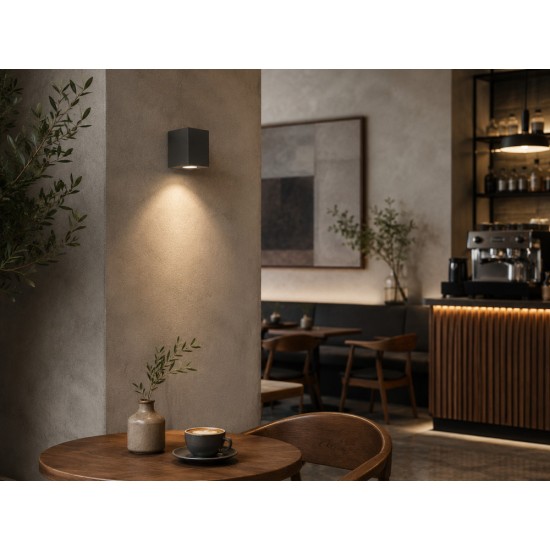 Απλίκα Τοίχου Industrial N.2082 IP65 Ανθρακί