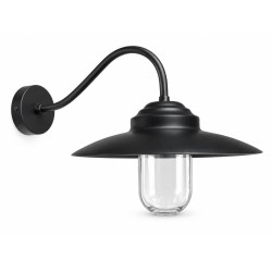 Industrial Απλίκα Τοίχου Μαύρη BDA2097 – BronzeDesign