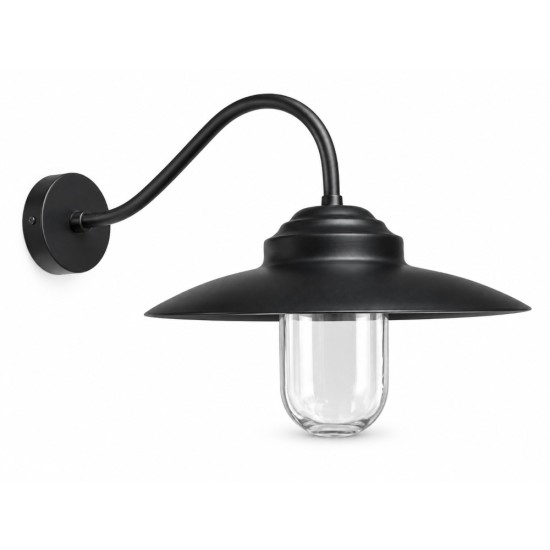 Industrial Απλίκα Τοίχου Μαύρη BDA2097 – BronzeDesign