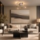 Κρυστάλλινο Φωτιστικό Οροφής N.10 Rivoli – Χρώμιο | BronzeDesign