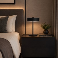 LED Επιτραπέζια Λάμπα N.4042 12W Μαύρη 6000K