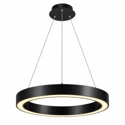 LED Κρεμαστό Φωτιστικό Μαύρο 30W Ø40cm N.303