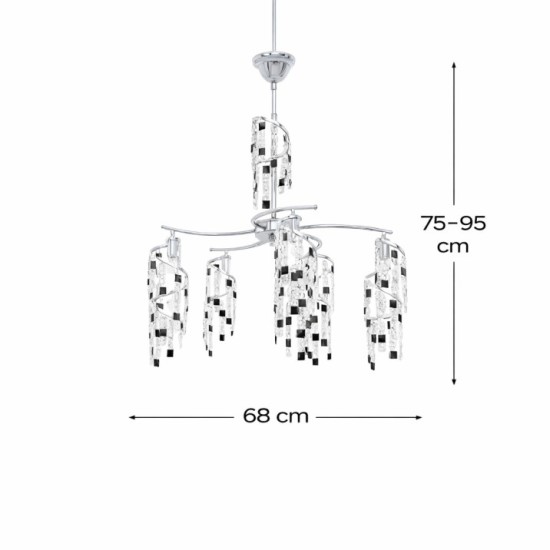 Κρεμαστό Κρυστάλλινο Φωτιστικό N.19 Spartan Ø68cm | BDP19