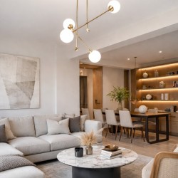 Κρεμαστό Φωτιστικό Οροφής με Οπαλίνα & Περιστροφή – Χρυσό Ματ Ø70cm (BDP242)