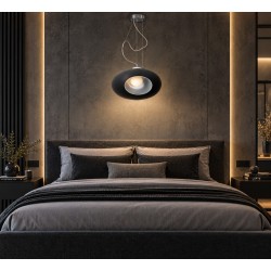 Κρεμαστό Φωτιστικό Μονόφωτο Μαύρο Ν.3021 – BronzeDesign