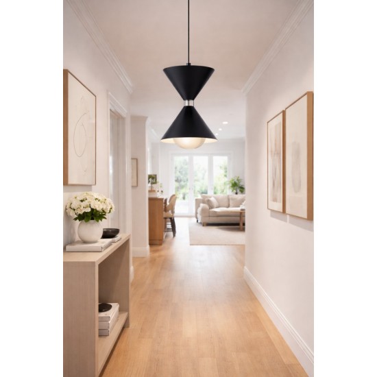 Industrial Μονόφωτο N.3024 – Μαύρο Φωτιστικό Αλουμινίου